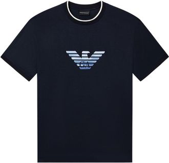 Emporio Armani Navy Blue Graphic T-Shirt