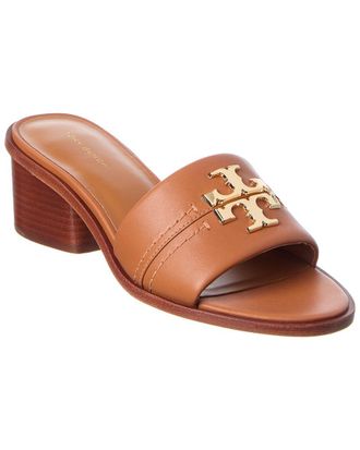 Tory Burch Everly Block Heel Leather Sandal