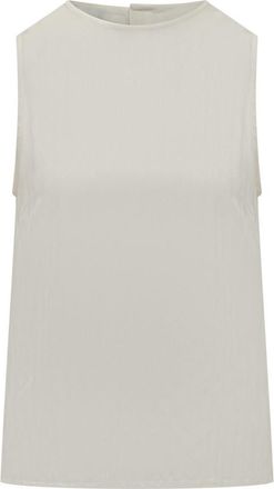 Etro White Jacquard Round Neck Top