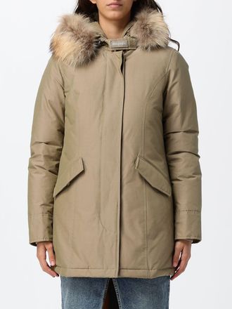 Woolrich Parka Arctic idrorepellente al ginocchio con cappuccio in shearling