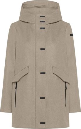 Roberto Ricci Design hooded flap pocket coat - women - Fabric - 44 - Neutrals