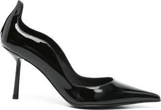 Le Silla Pumps con finitura lucida 80mm - Nero