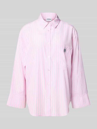 Noisy May Hemdbluse mit Brusttasche Modell FRIDA in Rosa Melange, Gr&ouml;&szlig;e XL