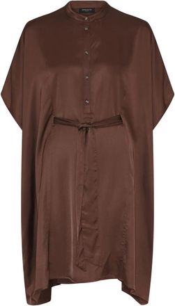 Bruuns Bazaar Korthalsia BBTireva jurk - Dames - Shirt Kleedjes - Bruin - XS - Kleedjes