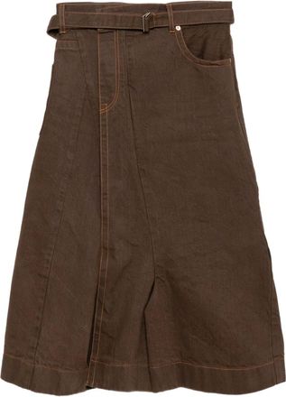 sacai Gonna a portafoglio - Marrone