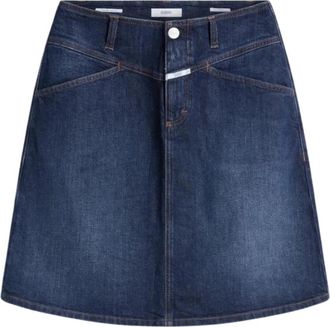 Closed Falda Closed Ibbie Skirt - Dames - Spijkerrokken - Blauw - W30 - Katoen - Rokken