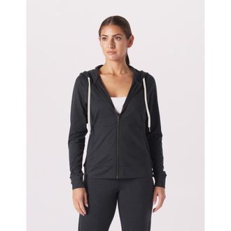 Glyder On The Go Lightweight Zip Up Hoodie in Black Marble at Nordstrom, Size Xx-Large