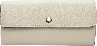 Isabella Rhea Beige Rundleer Portemonnee