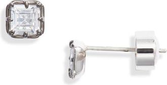 Nordstrom Georgian Cubic Zirconia Stud Earrings in Clear- Black- Silver at Nordstrom