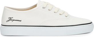Jacquemus F&eacute;f&eacute; Canvas Sneakers - Heren - Sneakers - Wit - 45 EU - Katoen - Schoenen