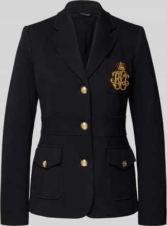 Lauren Ralph Lauren Slim Fit Blazer mit Label-Applikation Modell SINJON in Black, Größe 44