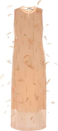 Jil Sander Salmon Silk Dress