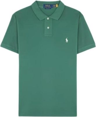 Polo Ralph Lauren Tops, Heren, Groen, M, Katoen, Short Sleeve Polo