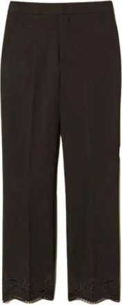 Twinset Broeken - Dames - Straight fit broeken - Zwart - 2XL - Broeken
