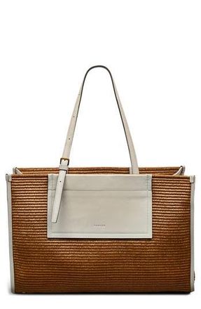 Radley London The Large Burlington Raffia Tote in Saddle at Nordstrom Rack