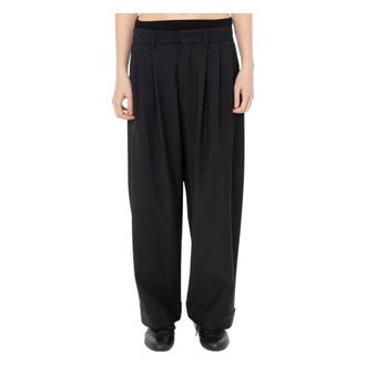 Meimeij Dames, Broeken, Zwart, Maat: XL Wol