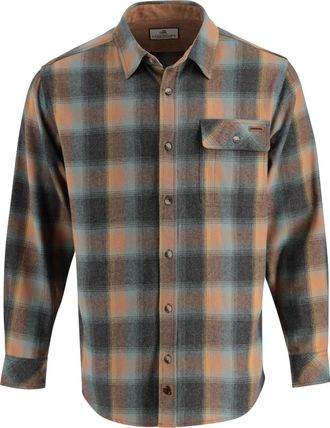 Legendary Whitetails Mens Flannel Shirt Long Sleeve Button Down 100% Cotton, Sky Plaid, Medium