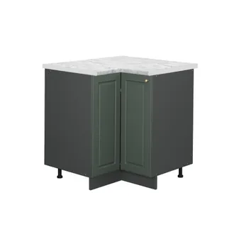 Vicco Armario De Esquina Fame-line, Verde Dorado Casa De Campo, 80.5 Cm, Et M&aacute;rmol