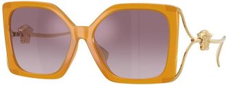Versace VE4502U 55376X Womens Sunglasses Yellow Size 58