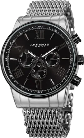 Akribos XXIV Akribos Xxvi Mens Stainless Steel Watch