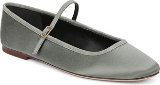 Veronica Beard Ellie Mary Jane Flat in Stone Army at Nordstrom, Size 8.5