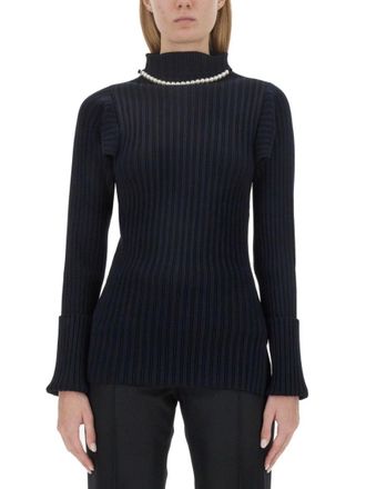 Philosophy di Lorenzo Serafini Ribbed Stretch Knit Top