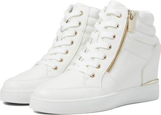 Aldo Ereliclya Sneakers Womens White Mid Top Comfort Shoes Hawk2924