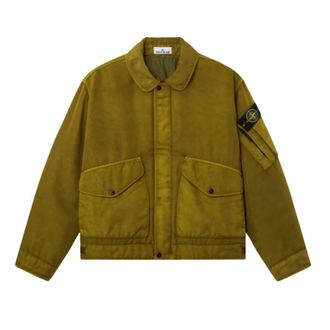 Stone Island Chaqueta Dense Oxford Nylon-TC - Jackets - Hombre - Verde - L