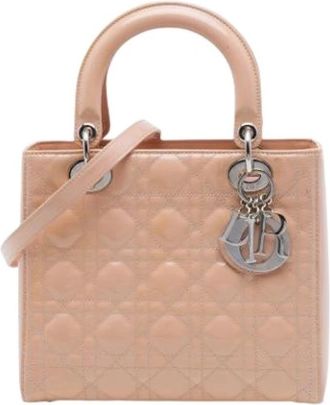 Dior Pre-owned Lady Dior - Dames - Vintage Handtas - Roze - ONE Size - Leer - Vintage