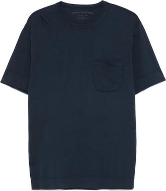 Original Vintage Style T-shirt con taschino - Blu