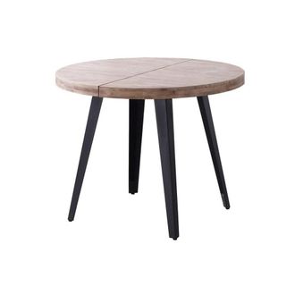 Mathi Design Mesa redonda extensible Matika de roble natural