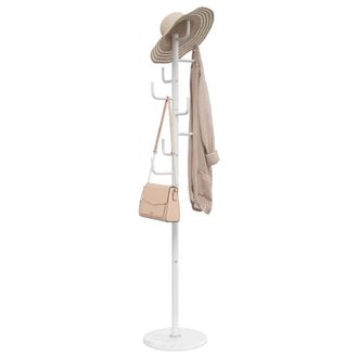 Berkfield Home Coat Stand White 183 cm Powder-coated Iron