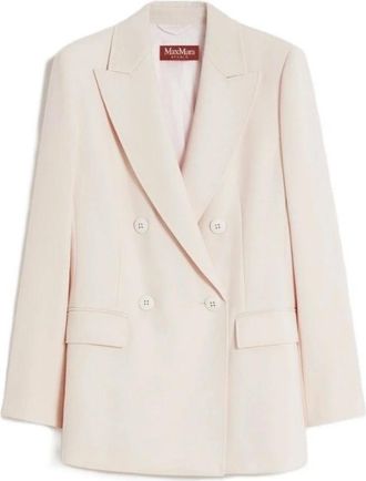 Max Mara Blazers, female, Pink, Size: M giacche e blazer Lana