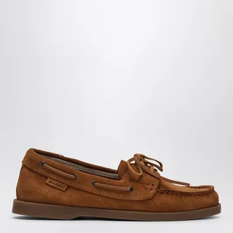 Maneb&igrave; Brown suede boat shoes