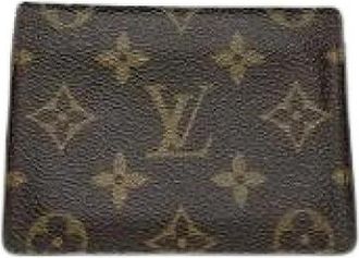 Louis Vuitton Pre-owned Vintage leren portemonnee - Dames - Vintage Accessoires - Bruin - ONE Size - Leer - Vintage