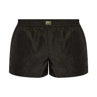 Dolce & Gabbana Costume da bagno con placchetta logo - - Swimwear - Uomo - Nero - M