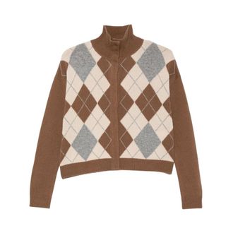 Max Mara Dames, Truien, Bruin, Maat: M Wol