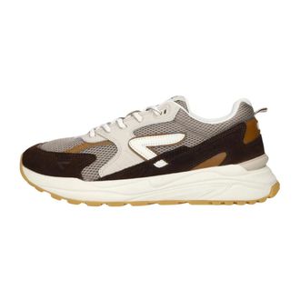 HUB Hub, Schoenen, Heren, Bruin, 43 EU, Katoen, Grid M37