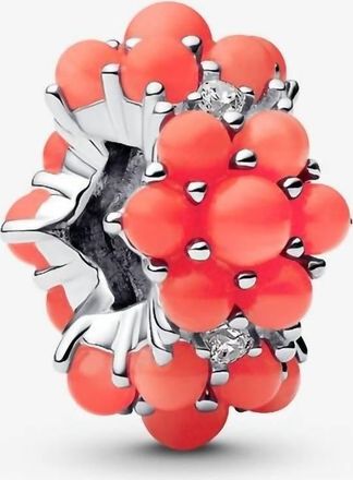 Pandora Womens Coral Ocean Charm In Sterling Silver