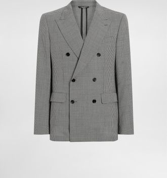 Dolce & Gabbana Double-breasted Wool Jacket - Man Suits And Blazers Multicolor 52