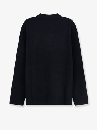 Hev&ograve; Viscose Blend Polo Shirt - Black