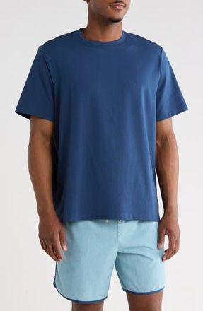 Original Penguin Stretch Cotton Crewneck T-Shirt in Insignia Blue at Nordstrom Rack, Size Large