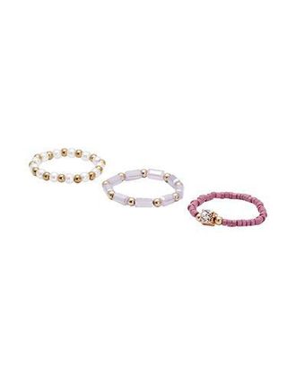 8 by YOOX BRADED RING SET