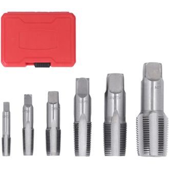 OEM Juego De 6 Machos De Roscar Npt Para Tuber&iacute;as, Kit De Herramientas De Roscado De Acero Al Carbono Para Limpieza O Re-roscado De 1 Pulgada, 3/4 De Pulg