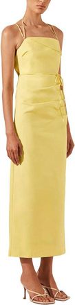 Shona Joy Lani Draped Cross Back Midi Dress
