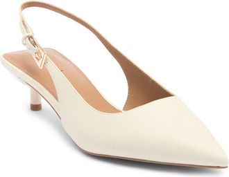 Abound Lidia Slingback Kitten Heel Pump in Ivory Egret at Nordstrom Rack, Size 5.5