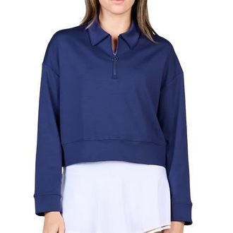Sofibella Staples Quarter-Zip Womens Golf Pullover in Navy at Nordstrom, Size X-Large