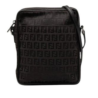 Fendi Pre-owned Vintage Canvas Crossbody Bag - Dames - Pre-owned - Zwart - Maat: ONE Size Leer