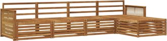 vidaXL Conjunto De Sof&aacute;s De Exterior 5 Uds. Natural Vidaxl
