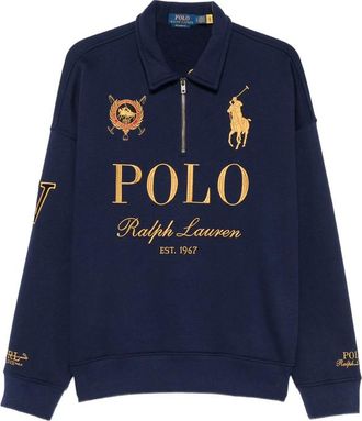 Ralph Lauren Logo-embroidered Quarter-zip Sweater